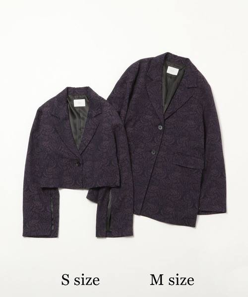 VINTAGEジャガード2WAYジャケット(HARE)（テーラードジャケット