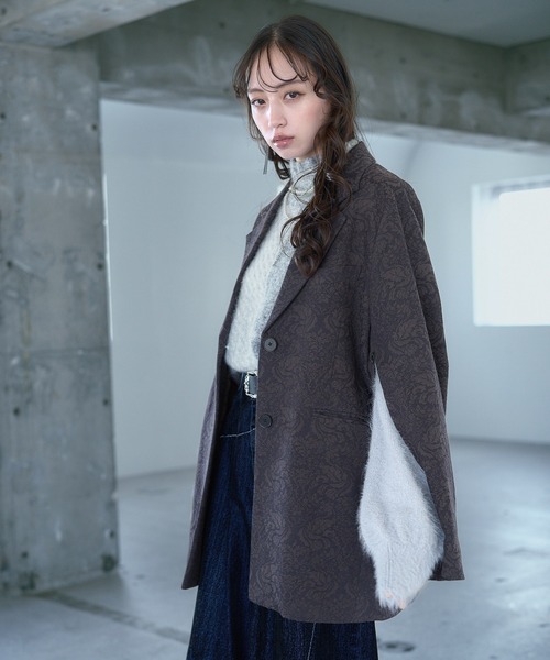 VINTAGEジャガード2WAYジャケット(HARE)（テーラードジャケット