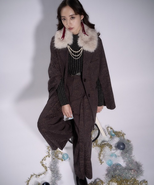 美品 HARE VINTAGEジャガード 2WAY テーラードジャケット VINTAGEジャガード2WAYジャケット(HARE)（テーラードジャケット
