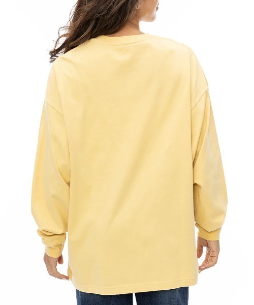 BILLABONG(ビラボン)の「【BILLABONG/ビラボン】24AW GRAPHIC LOOSE LS TEE/グラフィック長袖ロンT(Tシャツ/カットソー・レディース・ホワイト/イエロー・MEDIUM)」の6枚目の写真