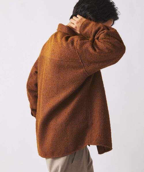 JOURNAL STANDARD relume(ジャーナルスタンダード レリューム)の「ビッグ ヘリンボン CPO シャツ ジャケット(シャツ/ブラウス・メンズ・マスタード/オレンジ/ブラック・LARGE/MEDIUM)」の18枚目の写真