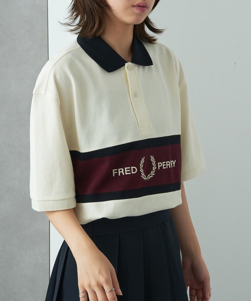 FRED PERRY(フレッドペリー)の「【FRED PERRY】EMBROIDERED PANEL POLO SHIRT M2421(ポロシャツ・メンズ・ブラック/オフホワイト・XL/L/M/S)」の8枚目の写真