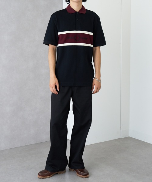 FRED PERRY(フレッドペリー)の「【FRED PERRY】EMBROIDERED PANEL POLO SHIRT M2421(ポロシャツ・メンズ・ブラック/オフホワイト・XL/L/M/S)」の22枚目の写真