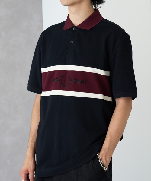 FRED PERRY(フレッドペリー)の「【FRED PERRY】EMBROIDERED PANEL POLO SHIRT M2421(ポロシャツ・メンズ・ブラック/オフホワイト・XL/L/M/S)」の19枚目の写真