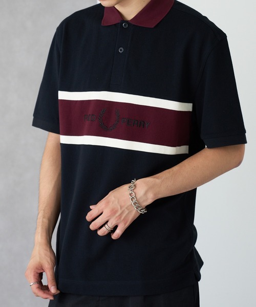 FRED PERRY(フレッドペリー)の「【FRED PERRY】EMBROIDERED PANEL POLO SHIRT M2421(ポロシャツ・メンズ・ブラック/オフホワイト・XL/L/M/S)」の20枚目の写真