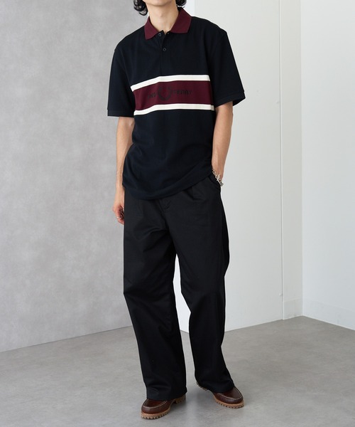FRED PERRY(フレッドペリー)の「【FRED PERRY】EMBROIDERED PANEL POLO SHIRT M2421(ポロシャツ・メンズ・ブラック/オフホワイト・XL/L/M/S)」の21枚目の写真