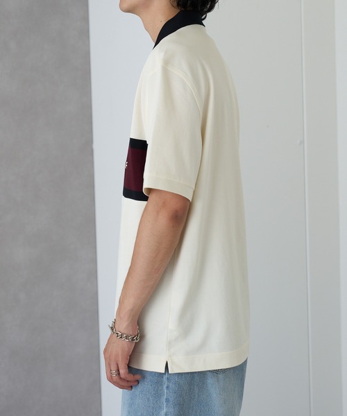 FRED PERRY(フレッドペリー)の「【FRED PERRY】EMBROIDERED PANEL POLO SHIRT M2421(ポロシャツ・メンズ・ブラック/オフホワイト・XL/L/M/S)」の14枚目の写真