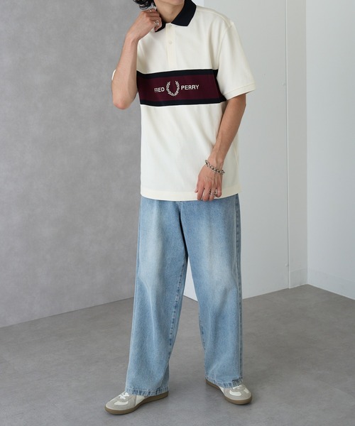 FRED PERRY(フレッドペリー)の「【FRED PERRY】EMBROIDERED PANEL POLO SHIRT M2421(ポロシャツ・メンズ・ブラック/オフホワイト・XL/L/M/S)」の16枚目の写真