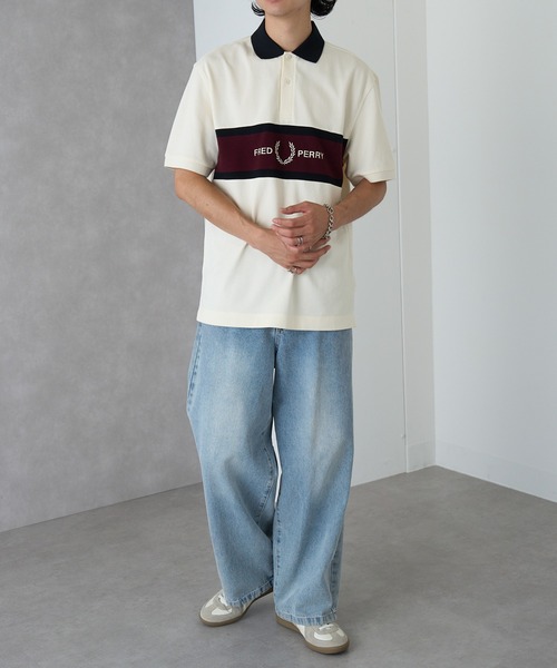 FRED PERRY(フレッドペリー)の「【FRED PERRY】EMBROIDERED PANEL POLO SHIRT M2421(ポロシャツ・メンズ・ブラック/オフホワイト・XL/L/M/S)」の17枚目の写真