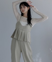 Dita Muaj.（ディータムアージュ）の「【ポケット付】ツイードビスチェオールインワン（つなぎ/オールインワン）」