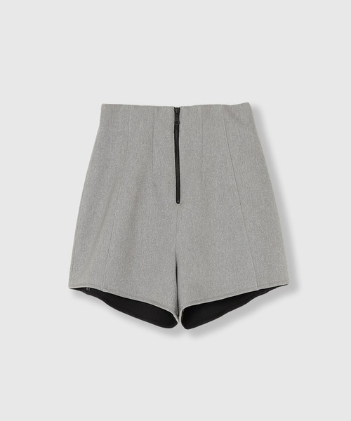 THINGS THAT MATTER(シングス ザット マター)の「DOUBLE KNIT SHORT PANTS / ダブルニットショートパンツ(その他パンツ・レディース・グレー/ブラック・1/2)」の4枚目の写真