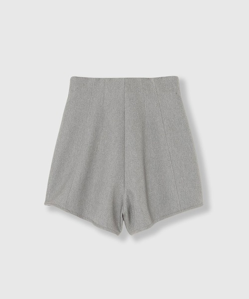 THINGS THAT MATTER(シングス ザット マター)の「DOUBLE KNIT SHORT PANTS / ダブルニットショートパンツ(その他パンツ・レディース・グレー/ブラック・1/2)」の5枚目の写真