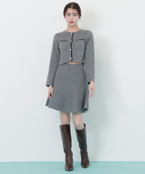 JILL by JILL STUART(ジルバイジルスチュアート)の「◇ファーティッペットニットセットアップ(ワンピース・レディース・ホワイト/ブルー/グレー・FREE)」の14枚目の写真
