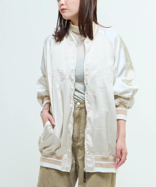 SATIN OVERSIZE SOUVENIR JACKET（スカジャン）｜CONVERSE TOKYO