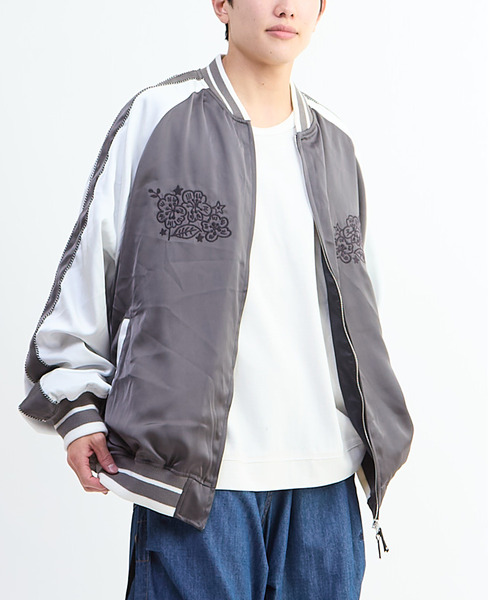 コンバーストウキョウ サテンオーバーサイズスーベニアジャケット スカジャン SATIN OVERSIZE SOUVENIR JACKET(スカジャン)|CONVERSE TOKYO