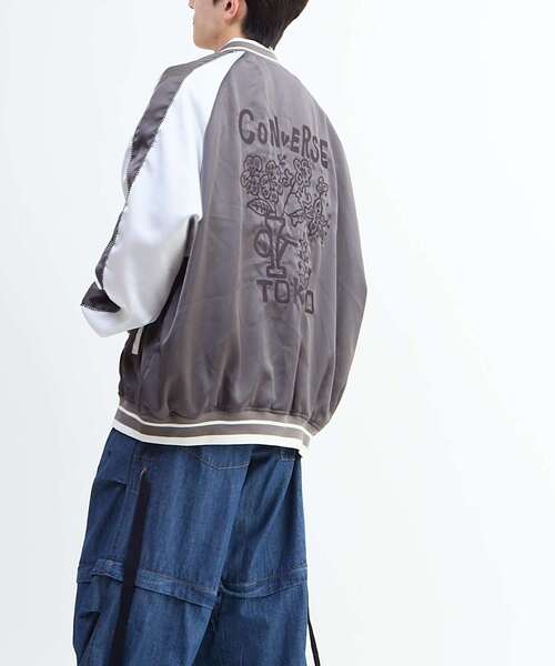 セール】SATIN OVERSIZE SOUVENIR JACKET（スカジャン）｜CONVERSE