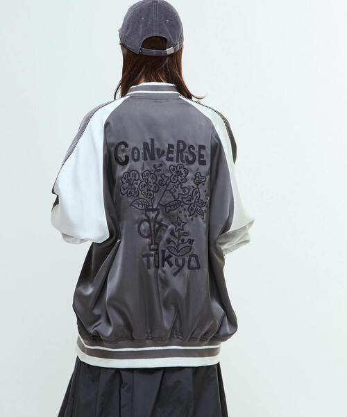 SATIN OVERSIZE SOUVENIR JACKET（スカジャン）｜CONVERSE TOKYO