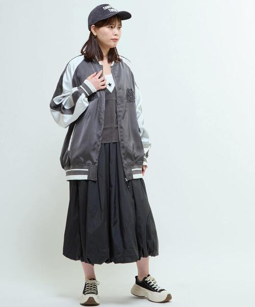 SATIN OVERSIZE SOUVENIR JACKET（スカジャン）｜CONVERSE TOKYO