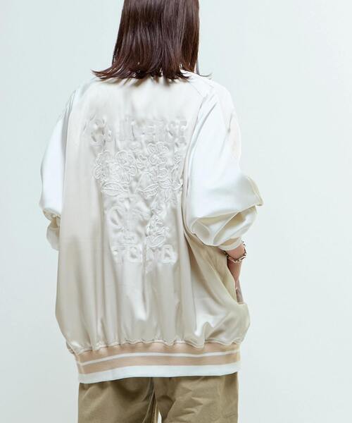 SATIN OVERSIZE SOUVENIR JACKET（スカジャン）｜CONVERSE TOKYO