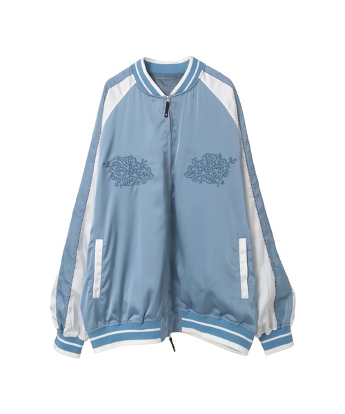SATIN OVERSIZE SOUVENIR JACKET（スカジャン）｜CONVERSE TOKYO