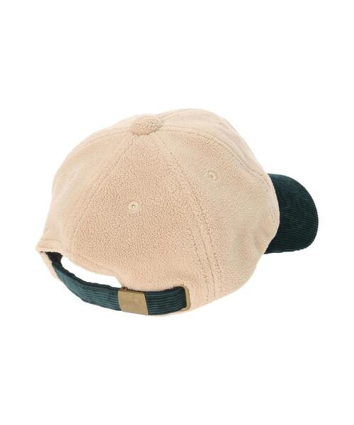 Samansa Mos2 Lagom（サマンサモスモスラーゴム）の「フリース×コーデュロイキャップ（ハット・キッズ・グレー/ベージュ・中(M)/大(L)）」の4枚目の写真