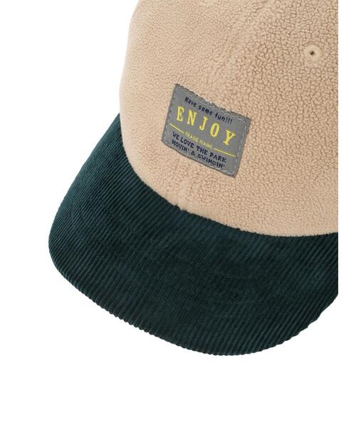 Samansa Mos2 Lagom（サマンサモスモスラーゴム）の「フリース×コーデュロイキャップ（ハット・キッズ・グレー/ベージュ・中(M)/大(L)）」の6枚目の写真