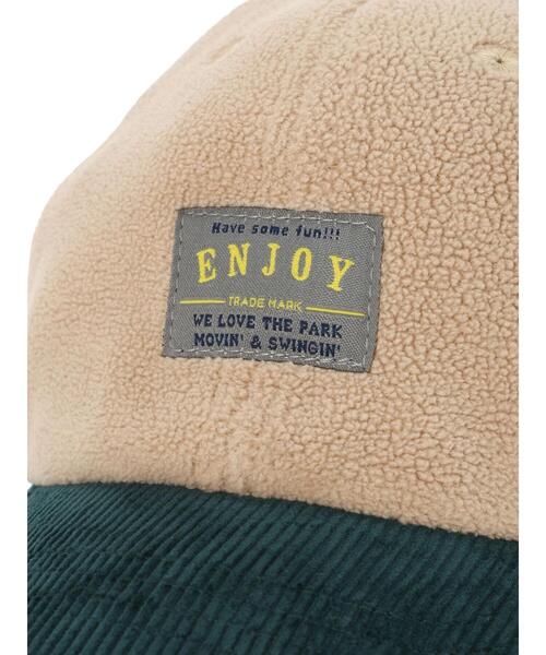 Samansa Mos2 Lagom（サマンサモスモスラーゴム）の「フリース×コーデュロイキャップ（ハット・キッズ・グレー/ベージュ・中(M)/大(L)）」の8枚目の写真