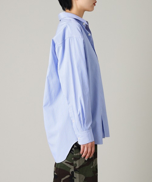 forget-me-nots(フォーゲットミーノッツ)の「forget-me-nots Oxford Shirt FMN-25AW-S-001(シャツ/ブラウス・レディース・ホワイト/ブルー・FREE)」の5枚目の写真