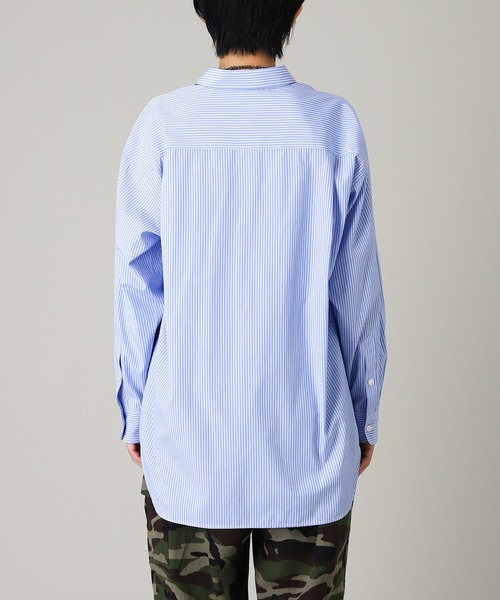 forget-me-nots(フォーゲットミーノッツ)の「forget-me-nots Oxford Shirt FMN-25AW-S-001(シャツ/ブラウス・レディース・ホワイト/ブルー・FREE)」の6枚目の写真
