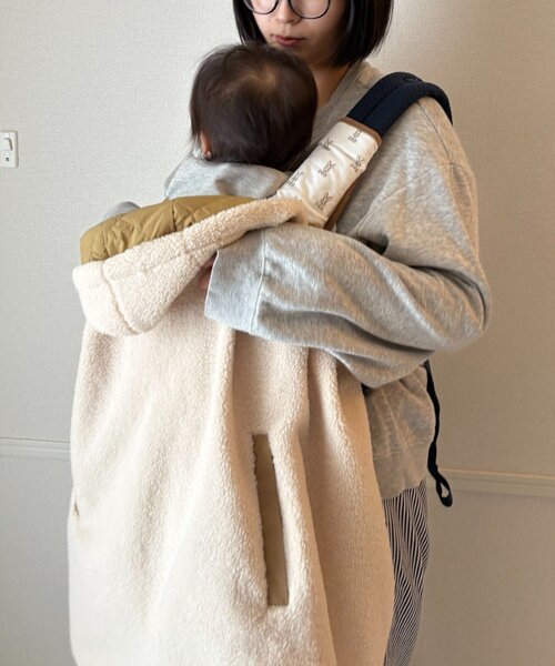 DOD（ディーオーディー）の「【一部店舗限定】【DOD】【ベビー】サササノフワベビ（おくるみ・キッズ・ブルー/ベージュ/オレンジ・ONE SIZE）」の10枚目の写真