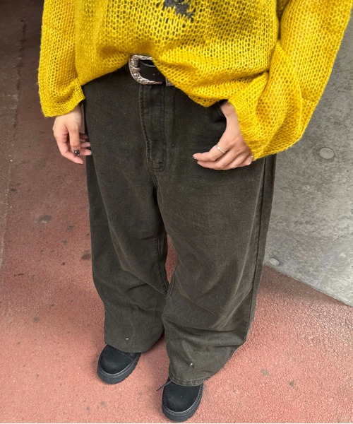 sedacle(セダクル)の「2wayフェイクファーデニム(デニムパンツ・メンズ・ブラック/ダークブラウン・LARGE/MEDIUM/SMALL)」の18枚目の写真