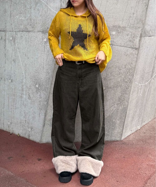 sedacle(セダクル)の「2wayフェイクファーデニム(デニムパンツ・メンズ・ブラック/ダークブラウン・LARGE/MEDIUM/SMALL)」の19枚目の写真
