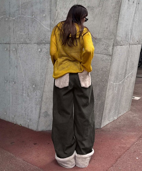 sedacle(セダクル)の「2wayフェイクファーデニム(デニムパンツ・メンズ・ブラック/ダークブラウン・LARGE/MEDIUM/SMALL)」の21枚目の写真