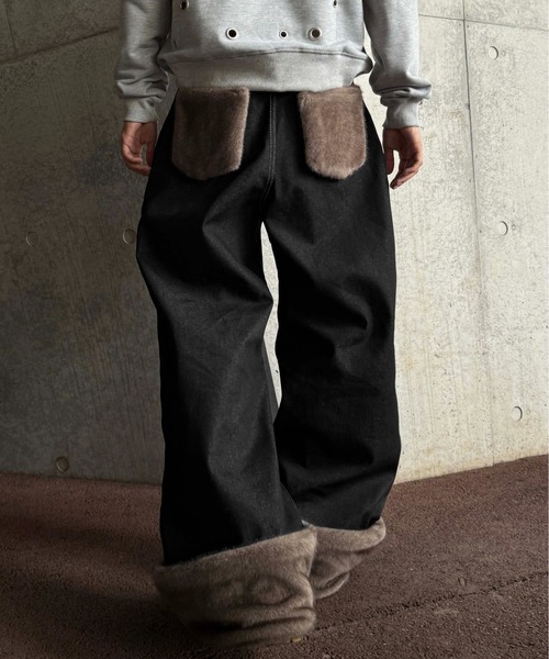 2wayフェイクファーデニム（デニムパンツ）｜sedacle（セダクル）の