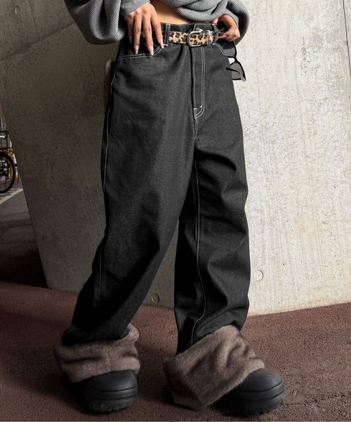 2wayフェイクファーデニム（デニムパンツ）｜sedacle（セダクル）の