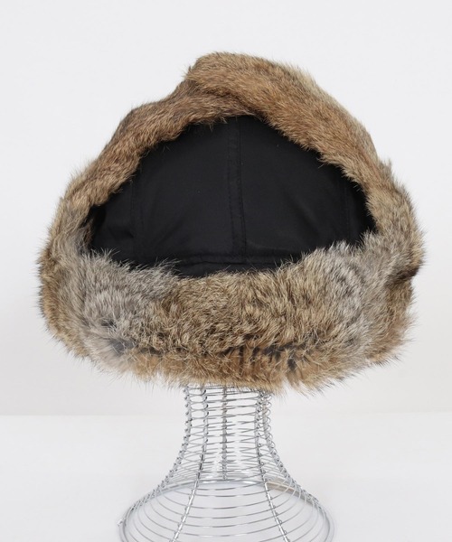 mko13192- Rabbit Fur Flight Cap フライトキャップ(TRM25-G007A