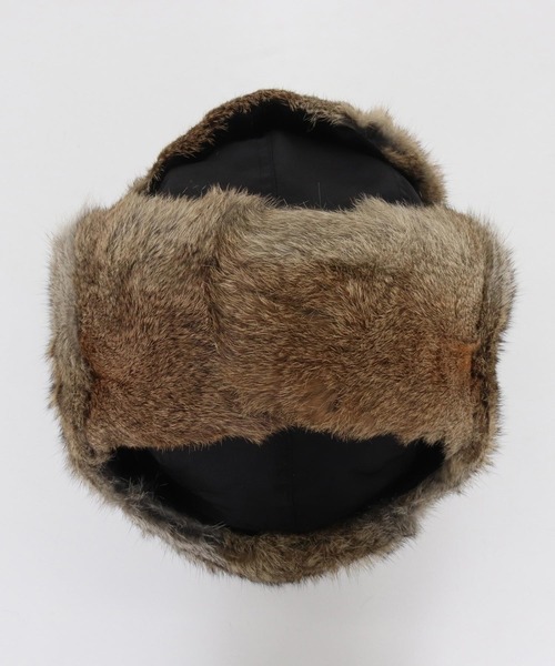 mko13192- Rabbit Fur Flight Cap フライトキャップ(TRM25-G007A