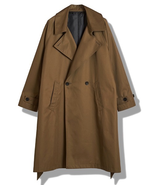NO ID.(ノーアイディ)の「mj11150-ベンタイルオーバーコート(857225-308C)(トレンチコート・メンズ・カーキ/グレー/ブラック・ONE SIZE)」の22枚目の写真