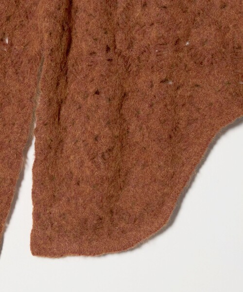 muller of yoshiokubo（ミュラーオブヨシオクボ）の「＜muller of yoshiokubo＞レース アシンメトリーニットプルオーバー（ニット/セーター・レディース・ブラウン系・36）」の5枚目の写真