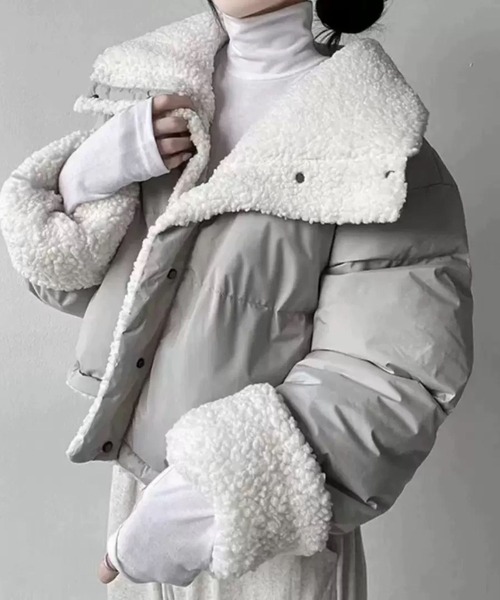 SPIGA（スピーガ）の「ﾘﾊﾞｰｼﾌﾞﾙ中綿ﾌﾞﾙｿﾞﾝ（ブルゾン・レディース・ブラック/グレー/ピンク・MEDIUM/LARGE/X-LARGE）」の2枚目の写真