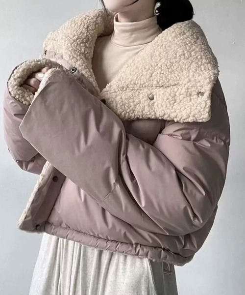 SPIGA（スピーガ）の「ﾘﾊﾞｰｼﾌﾞﾙ中綿ﾌﾞﾙｿﾞﾝ（ブルゾン・レディース・ブラック/グレー/ピンク・MEDIUM/LARGE/X-LARGE）」の3枚目の写真