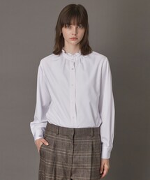 お値下げ！新品未使用✨【DRESSTERIOR】フリルブラウス 36 グリーン お値下げ！新品未使用✨【DRESSTERIOR】フリルブラウス 36