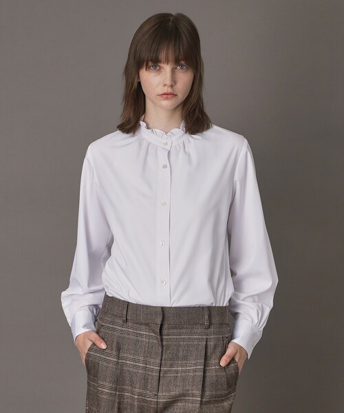 DRESSTERIOR（ドレステリア）の「【CLASSY.12月号掲載】スタンドフリルネックブラウス（シャツ/ブラウス・レディース・オフホワイト・34/36/38）」の5枚目の写真