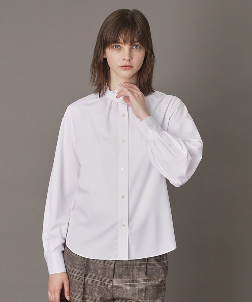 DRESSTERIOR（ドレステリア）の「【CLASSY.12月号掲載】スタンドフリルネックブラウス（シャツ/ブラウス・レディース・オフホワイト・34/36/38）」の7枚目の写真