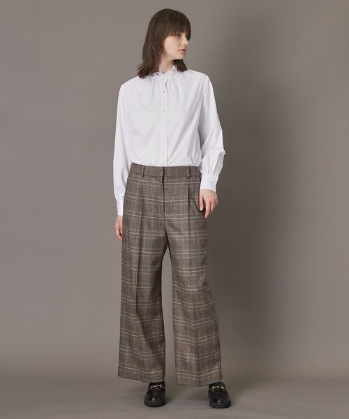 DRESSTERIOR（ドレステリア）の「【CLASSY.12月号掲載】スタンドフリルネックブラウス（シャツ/ブラウス・レディース・オフホワイト・34/36/38）」の10枚目の写真