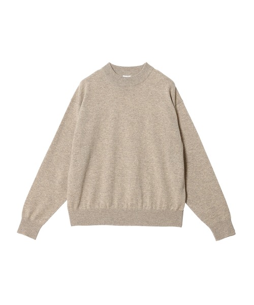 crepuscule(クレプスキュール)の「crepuscule Moc Neck P/O 2503-007(ニット/セーター・メンズ・ベージュ/チャコールグレー/グレー・2/1)」の3枚目の写真