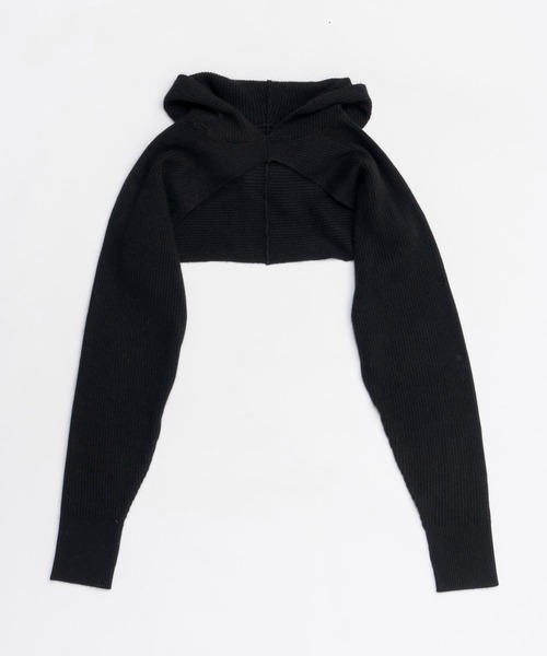 PRANK PROJECT(プランクプロジェクト)の「ニットフードスリーブ / Knit Hood Sleeve(アームカバー・レディース・ピンク/グレー/ブラック・FREE)」の16枚目の写真