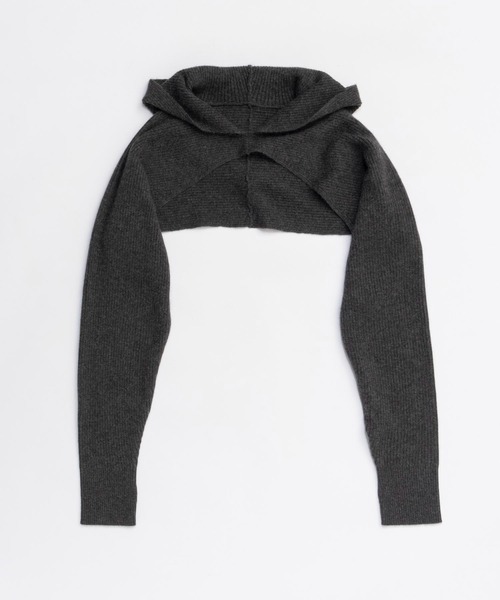 PRANK PROJECT(プランクプロジェクト)の「ニットフードスリーブ / Knit Hood Sleeve(アームカバー・レディース・ピンク/グレー/ブラック・FREE)」の18枚目の写真