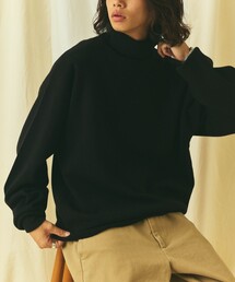 限定展開 Relax Fit リラックスフィット スウェットライク タートルネックニット
