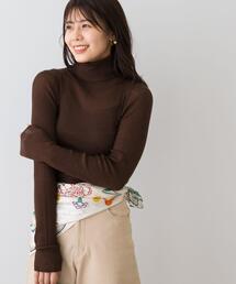 URBAN RESEARCH ROSSO WOMEN | F by ROSSO ウォッシャブルシアーリブタートルニット(ニット/セーター)